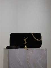 Uubags YSL medium Kate 99 bag in black suede 26x13.5x4.5cm - 1