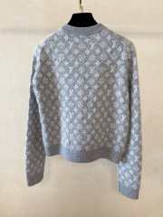 Uubags Louis Vuitton 1AJFS2 Monogram Brushed Knit Cardigan Gris Chine - 5