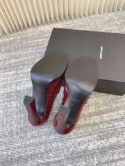 Uubags YSL Le loafer pumps in burgundy eel 11cm - 4