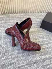Uubags YSL Le loafer pumps in burgundy eel 11cm - 5