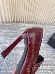Uubags YSL Le loafer pumps in burgundy eel 11cm - 6