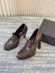 Uubags YSL Le loafer pumps in dark brown eel 11cm - 1