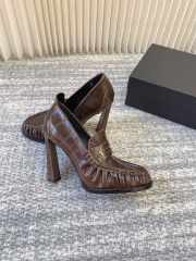 Uubags YSL Le loafer pumps in dark brown eel 11cm - 3