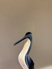 Uubags Andrea Wazen Black Caroline 85 Mules in Satin - 2