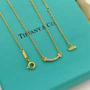 Uubags Tiffany & Co Smile Pendant in Yellow Gold with Diamonds - 1