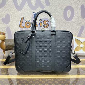 Uubags Louis Vuitton N40444 Porte-Documents Voyage PM Damier Infini Leather 36.5x27.5x6cm
