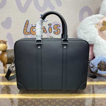 Uubags Louis Vuitton M30925 Porte-Documents Voyage PM Briefcase In Black 36.5x27.5x6cm