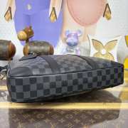 Uubags Louis Vuitton N40445 Porte-Documents Voyage NM Handbag Damier Graphite Canvas 36.5x27.5x6cm - 4