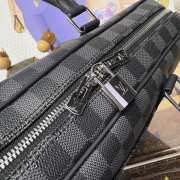 Uubags Louis Vuitton N40445 Porte-Documents Voyage NM Handbag Damier Graphite Canvas 36.5x27.5x6cm - 3