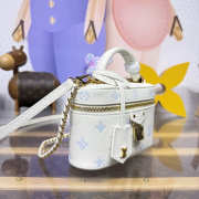 Uubags Louis Vuitton M27744 New Vanity Chain Pouch Monogram Milky White/Blue 19x11.5x6.5cm - 6