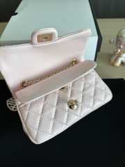 Uubags Chanel flap bag, sequins & gold-tone metal, light pink 20x12.5x6cm - 2