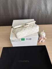 Uubags Chanel flap bag, sequins & gold-tone meta, white 20x12.5x6cm - 3