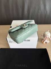 Uubags Chanel flap bag, sequins & gold-tone metal, light green 20x12.5x6cm - 5