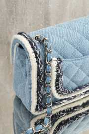 Uubags Chanel Mini Pre-Owned 2018 denim quilted shoulder bag 20cm - 3