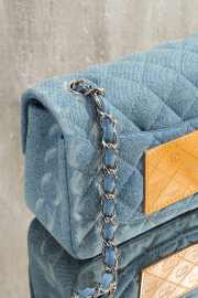 Uubags Chanel Small Classic Flap Blue Washed Denim With Silver Hardware 20cm - 6