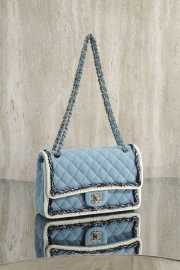 Uubags Chanel Medium Pre-Owned 2018 denim quilted shoulder bag 25cm - 3