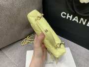 Uubags Chanel Vanity light yellow bag with shoulder strap glossy calfskin with grain effect & gold-plated metal - 5