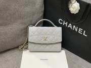 Uubags Chanel Small 25C Top Handle Bag in White 17x9.5x5cm - 1
