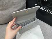 Uubags Chanel Small 25C Top Handle Bag in White 17x9.5x5cm - 4