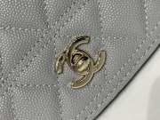 Uubags Chanel Small 25C Top Handle Bag in White 17x9.5x5cm - 3