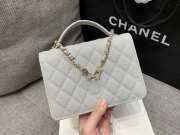 Uubags Chanel Small 25C Top Handle Bag in White 17x9.5x5cm - 2