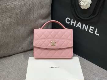 Uubags Chanel Small 25C Top Handle Bag in Pink 17x9.5x5cm