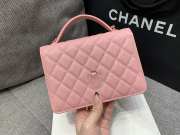 Uubags Chanel Small 25C Top Handle Bag in Pink 17x9.5x5cm - 5
