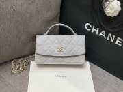 Uubags Chanel Small 25C Top Handle Bag in White 17x16x5cm - 1