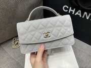 Uubags Chanel Small 25C Top Handle Bag in White 17x16x5cm - 2
