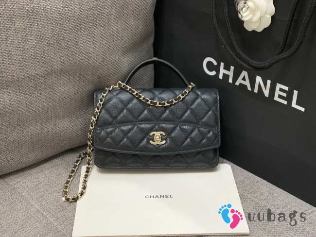 Uubags Chanel Small 25C Top Handle Bag in Black 17x19.5x5cm - 1