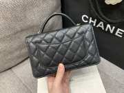Uubags Chanel Small 25C Top Handle Bag in Black 17x19.5x5cm - 2