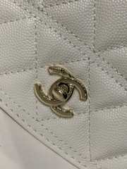 Uubags Chanel Small 25C Top Handle Bag in White 17x19.5x5cm - 5