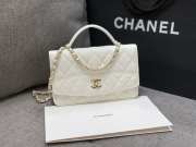 Uubags Chanel Small 25C Top Handle Bag in White 17x19.5x5cm - 4
