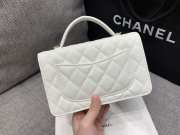 Uubags Chanel Small 25C Top Handle Bag in White 17x19.5x5cm - 2