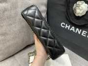 Uubags Chanel Mesh Shiny Lambskin Clutch With Chain Black 15x21.5x6cm - 3