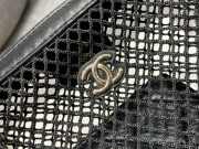 Uubags Chanel Mesh Shiny Lambskin Clutch With Chain Black 15x21.5x6cm - 2