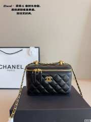 Uubags Chanel Small Woc Vanity Case Lambskin Black 17x8x10cm - 3