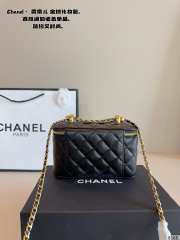 Uubags Chanel Small Woc Vanity Case Lambskin Black 17x8x10cm - 2