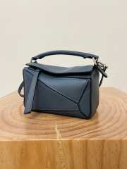 Uubags Loewe Mini Puzzle bag soft blue grey grain calfskin 24x16x10cm - 2