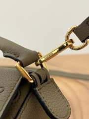 Uubags Loewe Mini Puzzle bag soft dark Khaki grained calfskin 24x16x10cm - 6