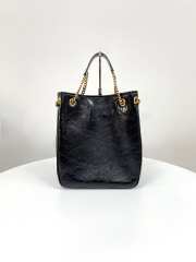 Uubags YSL Niki small shopping bag in black vintage calfskin 25x30x8cm - 5