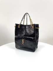 Uubags YSL Niki small shopping bag in black vintage calfskin 25x30x8cm - 4