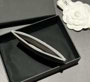 Uubags Chanel 19 Card Holder Quilted Leather Light Grey 7.5x11.2x0.5cm - 3