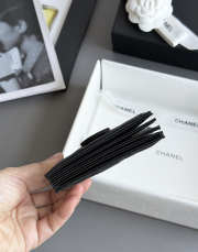 Uubags Chanel card holder in black caviar leather with silver hardware 10.4x7x2cm - 5