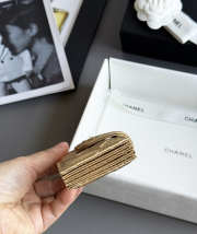 Uubags Chanel Classic Flap Card Holder Gold Metallic Lambskin With Gold-tone Metal 10.4x7x2cm - 4