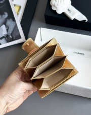 Uubags Chanel Classic Flap Card Holder Gold Metallic Lambskin With Gold-tone Metal 10.4x7x2cm - 2