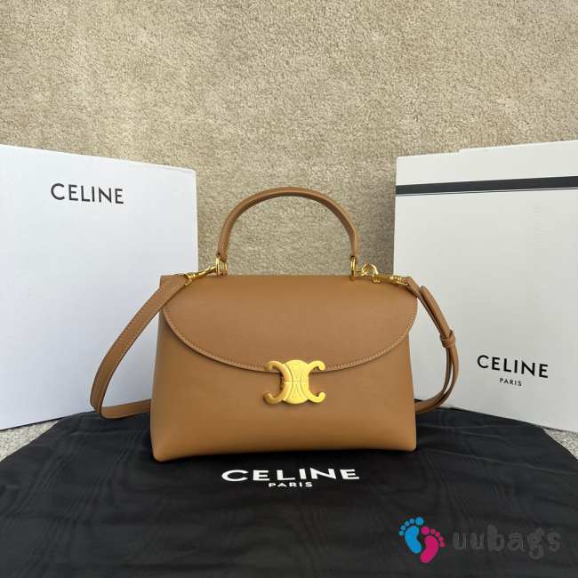Uubags Celine Medium Nino Bag In Caramel Supple Grained Calfskin 25x17.5x10cm - 1