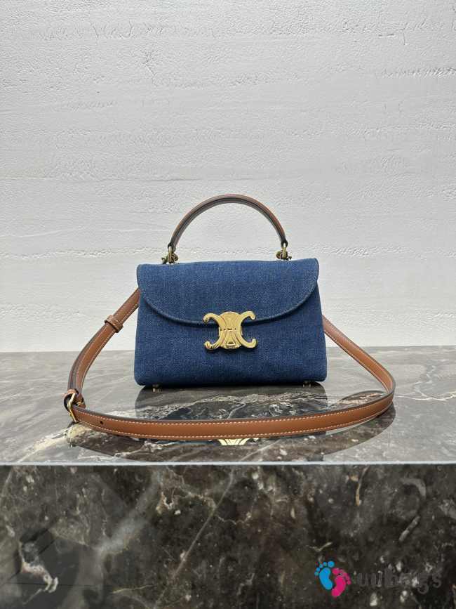 Uubags Celine Nino Teen Denim/Tan Bag 20.5x13x8cm - 1