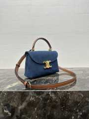 Uubags Celine Nino Teen Denim/Tan Bag 20.5x13x8cm - 6