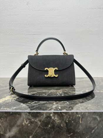 Uubags Celine Nino Teen Denim/Black Bag 20.5x13x8cm